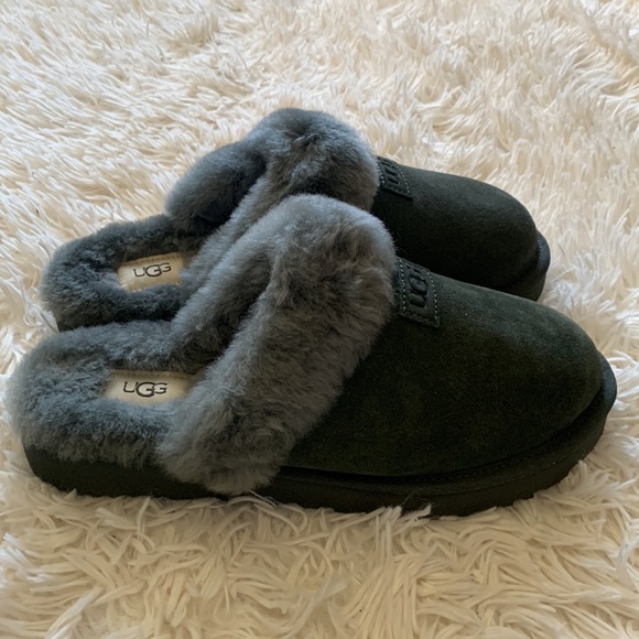 NWT ugg cozy shearling slippers in forest night - Picture 5 of 8
